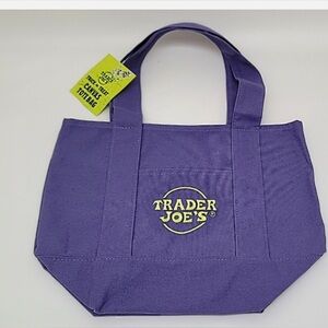 Trader Joe's Purple Tote Bag new